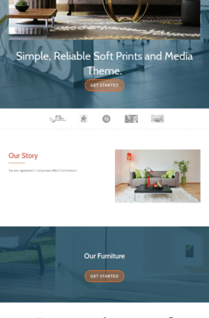 Corporate/ Funiture/ Interior Decor Website :Daisy (Starter Package)